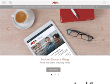 Tablet Screenshot of nobelbiocare.com